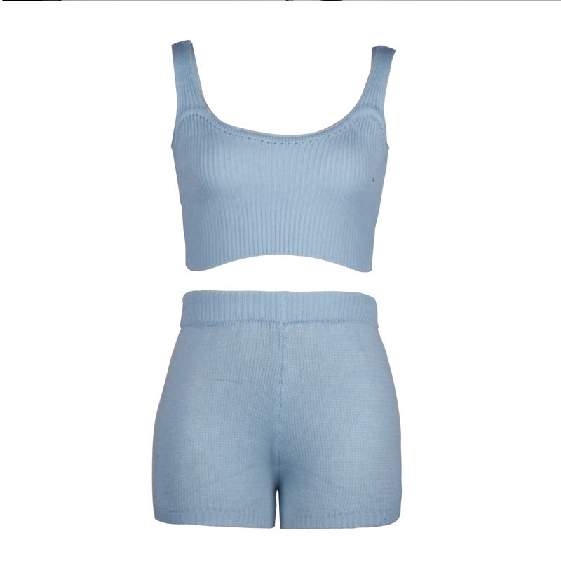 Sexy Crop Shorts Set