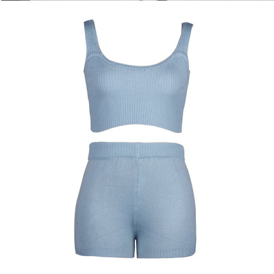 Sexy Crop Shorts Set