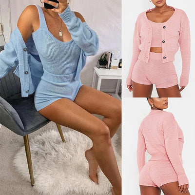 Sexy Crop Shorts Set
