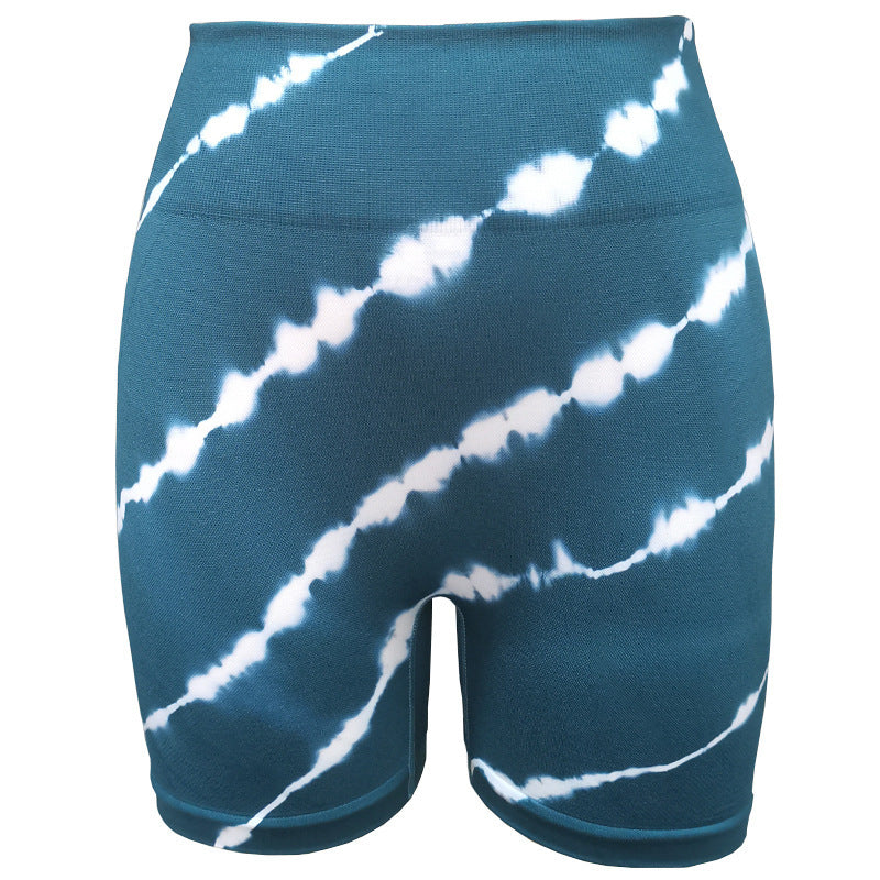 Seamless Tie-dye Yoga Pants Women's Summer High Waist Leggings