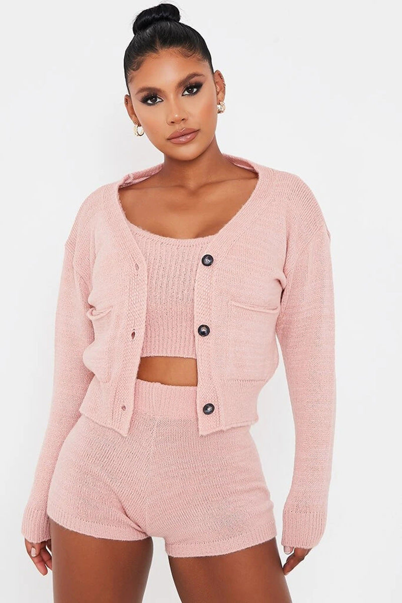 Sexy Crop Shorts Set