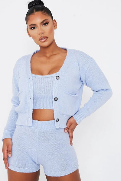 Sexy Crop Shorts Set