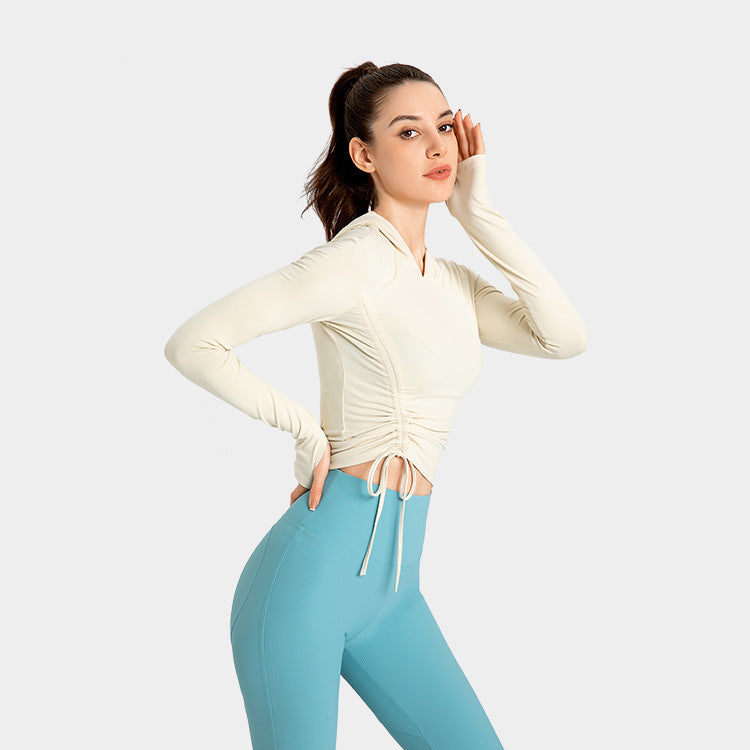 Slim-fitting Running Finger Yoga Workout Clothes