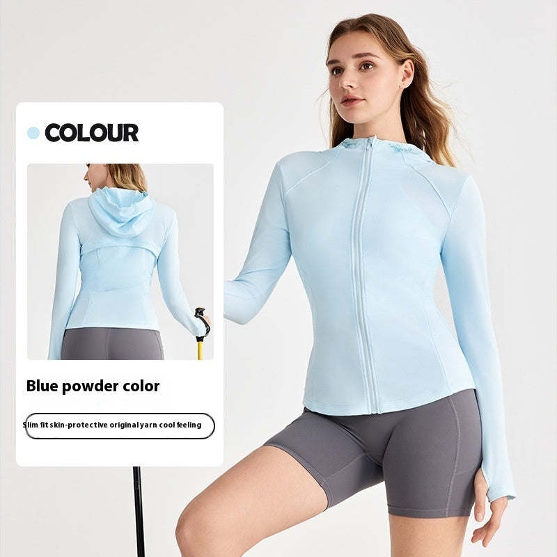 Slim-fit Sun Protection Clothing Women's UV Protection Hooded Sun Protection