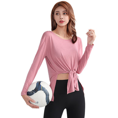 Women's Casual Loose Long Sleeve Yoga Wear Tops
