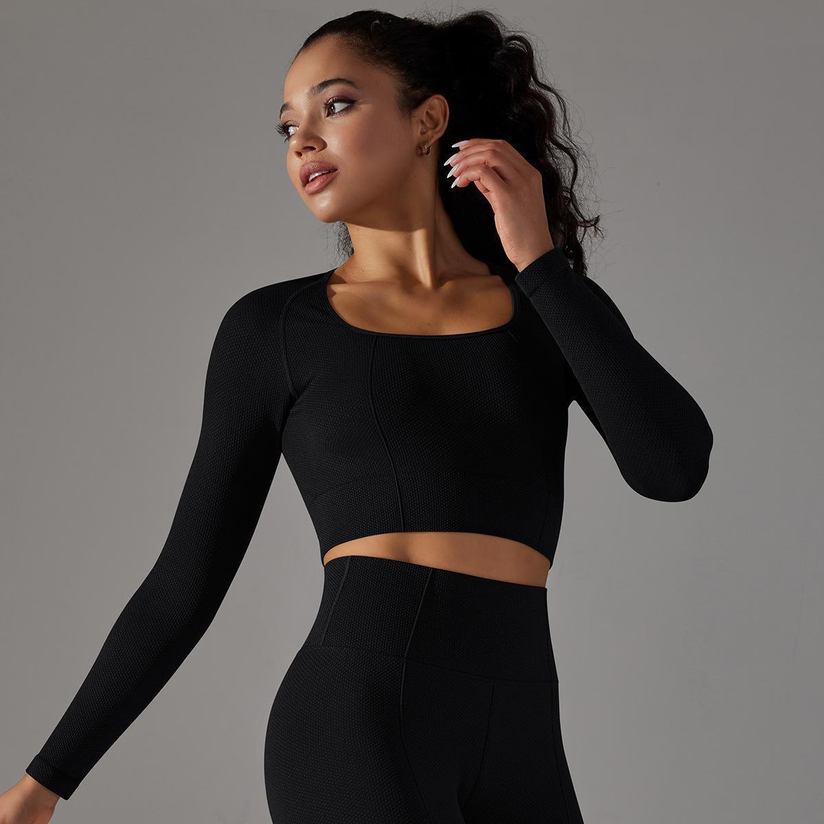 Knitted Long Sleeve Yoga Wear