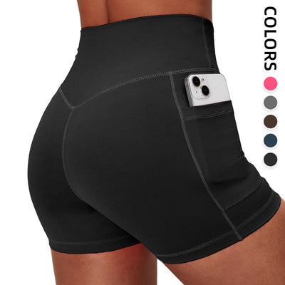 High Waist Compression Shorts Are Suitable For Women, Ideal For Bicycles And Running Shorts, With Two Pockets, Comfortable To Wear And Fashionable In Design, Suitable For Exercise And Daily Wear