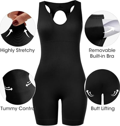 Fisoew Womens One Piece Jumpsuits Racer