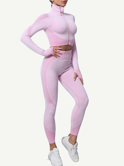 2 Piece Patchwork Fitness Set for Women