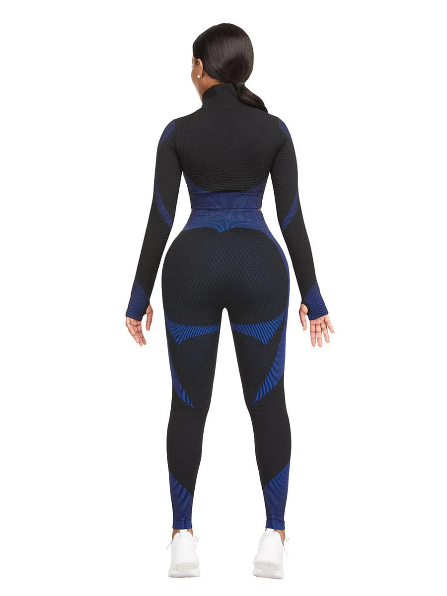 2 Piece Patchwork Fitness Set for Women