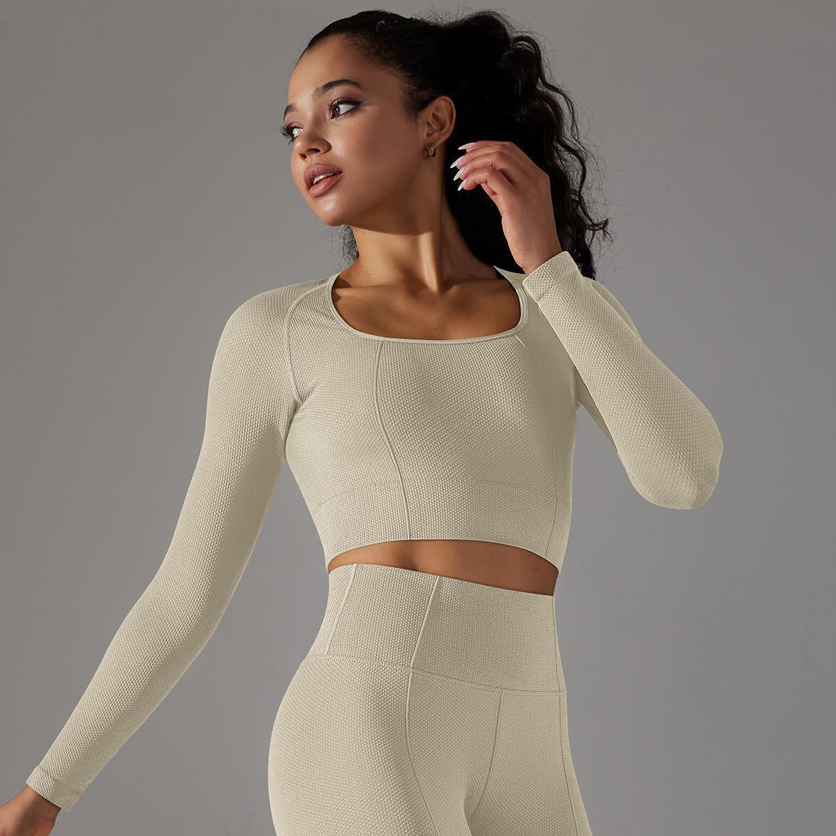 Knitted Long Sleeve Yoga Wear